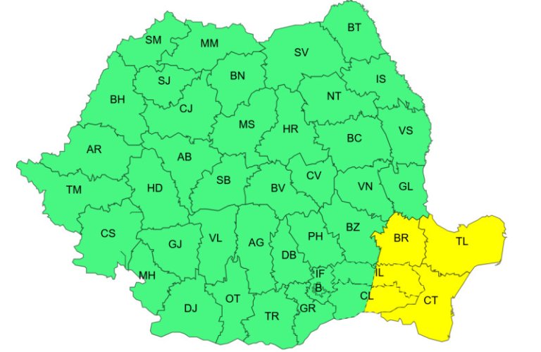 Vremea va experimenta modificări importante în următoarele zile: Cod galben de vânt și ninsoare viscolită în mai multe județe. Regiunile impactate.