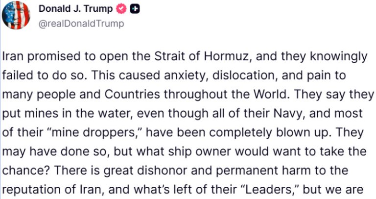 Criza din Golful Persic se acutizează: blocada divulgată de Trump ar putea escalada conflictul și să...
