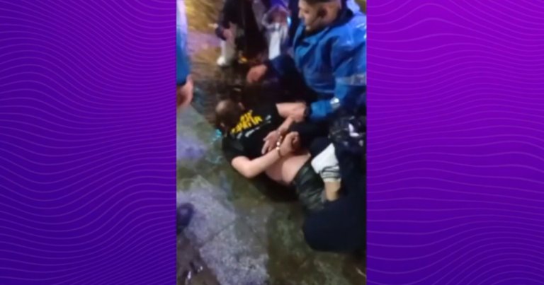 Război în Centrul Vechi al Capitalei între ucraineni și o bandă de motocicliști români. Jandarmii au...