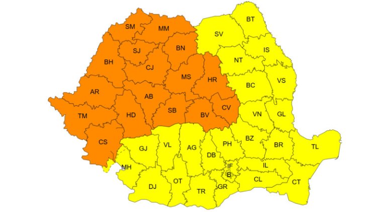 ANM a prelungit codul roșu de caniculă: începând de luni, cea mai mare parte a țării va fi sub avertizare. Temperaturi de până la...